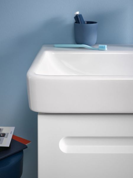 Duravit Duravit No.1 Waschtisch 65x46cm, mit Überlauf, ohne Wondergliss, weiß 2375650000