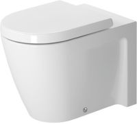 Vorschau: Duravit Starck 2 Stand-WC Tiefspüler mit Spülrand, ohne Beschichtung weiß 2128090000