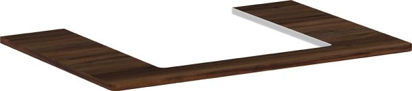 Hansgrohe Xelu Q Konsole 78cm mit Ausschnitt mittig, für Aufsatzwaschtisch 50x48cm nussbaum dunkel 54094630