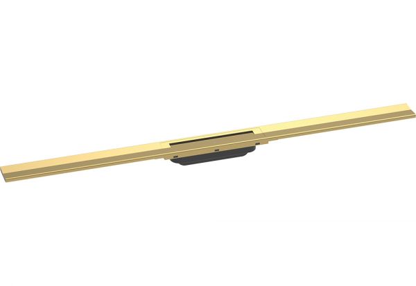 Hansgrohe RainDrain Flex Fertigset Duschrinne 100cm, kürzbar, polished gold optic 56046990