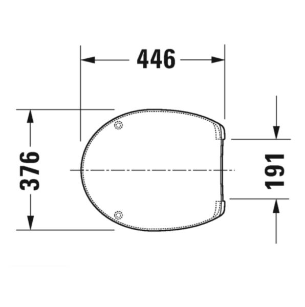Duravit WC-Sitz ohne Absenkautomatik, pergamon