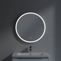 Vorschau: Villeroy&Boch Subway 3.0 LED-Spiegel Ø71,2cm, mit Sensordimmer, weiß matt