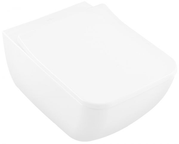 Villeroy&Boch Collaro Tiefspülklosett spülrandlos m. DirektFlush, inkl. WC-Sitz SlimSeat, Combi-Pack 4626RS01