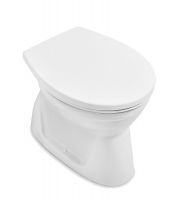 Vorschau: Villeroy&Boch O.Novo Stand-Flachspül-WC, spülrandlos mit DirectFlush, 36x52,5cm7619R101