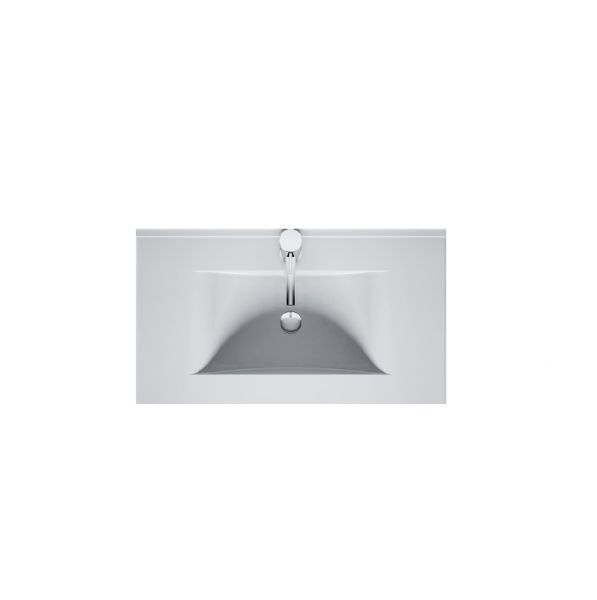 RIHO Porto Wave Waschtisch mit Unterschrank 80cm & LED-Spiegel