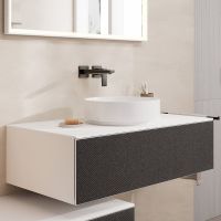 Vorschau: hansgrohe Xuniva Evo S Aufsatzwaschtisch Ø40cm mit Ablaufventil, SmartClean & HygieneEffect, weiß
