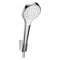 hansgrohe Croma Select E Brausehalterset 110 Vario 1jet, Duschschlauch 1,25m, weiß/chrom 28096400