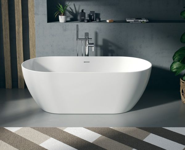 Duravit DuraKanto freistehende ovale Badewanne 168x80cm 700561, weiß