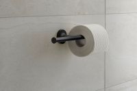 Vorschau: Duravit Starck T Papierrollenhalter doppelt, wandhängend, schwarz matt 0099384600