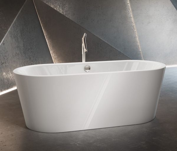 Kaldewei Meisterstück Classic Duo Oval freistehende Badewanne 180x80cm, weiß Mod.1111