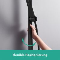 Vorschau: Hansgrohe Pulsify E Brauseset 100 1jet EcoSmart 8l/min mit Brausestange 90cm, schwarz matt