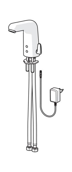 Hansa Hansamedipro Waschtisch-Elektronik-Batterie, Netzbetrieb 9/12 V, chrom