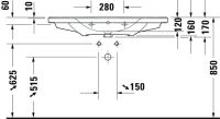 Vorschau: Duravit D-Neo Waschtisch rechteckig 100,5x48cm, mit Überlauf, mit Wondergliss, weiß 23671000601