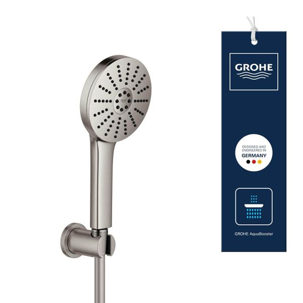 Grohe Vitalio Joy+ 120 Wandhalterset, Brauseschlauch 150cm, 