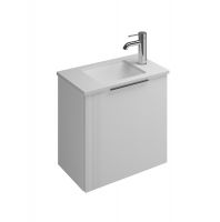 Vorschau: Burgbad Eqio Gästebad Mineralguss-Handwaschbecken 52x31cm mit Waschtischunterschrank mit 1 Klappe