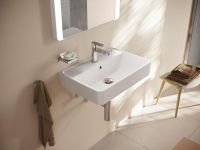Vorschau: hansgrohe Xanuia Q Waschbecken 60x37cm Compact mit Hahnloch und Überlauf weiß 60213450