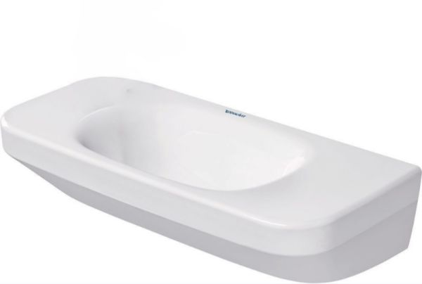 Duravit DuraStyle Handwaschbecken 50x22cm, ohne Überlauf, ohne Hahnloch, WonderGliss, weiß
