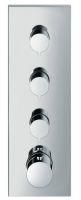 Vorschau: Axor ShowerSolutions Thermostatmodul 360/120 Square Unterputz, für 3 Verbraucher, eckig