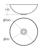Vorschau: lineabeta ACQUAIO Aufsatzwaschtisch rund, Ø 39cm, edelstahl poliert
