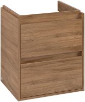 Vorschau: Villeroy&Boch Skyla Waschtischunterschrank 52cm, 2 Auszüge, kansas oak C79300RH
