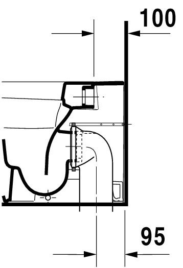 Duravit DuraStyle Stand-WC Tiefspüler, weiß