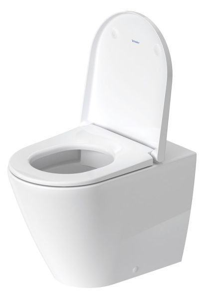 Duravit D-Neo Stand-WC Tiefspüler ohne Spülrand, Abg. waagrecht, HygieneGlaze weiß 2003092000