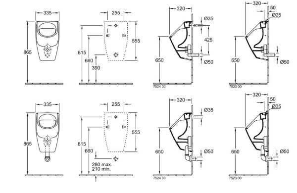 Villeroy&Boch O.Novo Absaug-Urinal mit DirectFlush 75240001_3