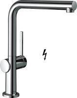 Hansgrohe Talis M54 Einhebel-Küchenmischer 270, Niederdruck für offene Warmwasserbereiter, 1jet chrom 72859000