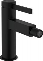 Hansgrohe Finoris Einhebel-Bidetmischer mit Push-Open Ablaufgarnitur, schwarz matt 76200670