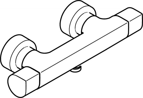 Hansa Hansatempra Style Brause-Thermostat-Batterie, chrom