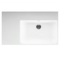 Vorschau: Catalano New Premium 80 Waschtisch Becken rechts, Ablage links, 80x47cm, weiß CATAglaze 80DVPN