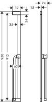 Vorschau: Hansgrohe Unica Duschstange S Puro 90cm mit Easy Slide Handbrausehalter, chrom