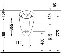 Vorschau: Duravit Starck 1 Urinal, weiß