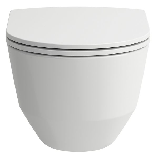 Laufen Pro Wand-WC mit WC-Sitz, spülrandlos, weiß