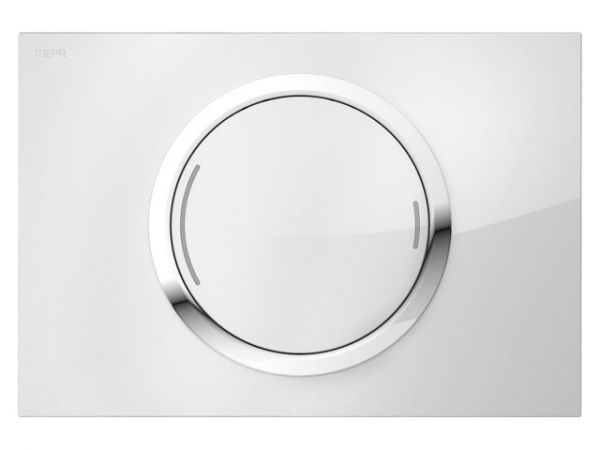 MEPA Sanicontrol® Betätigungsplatte MEPAzero Design 2-Mengen teileingelassen