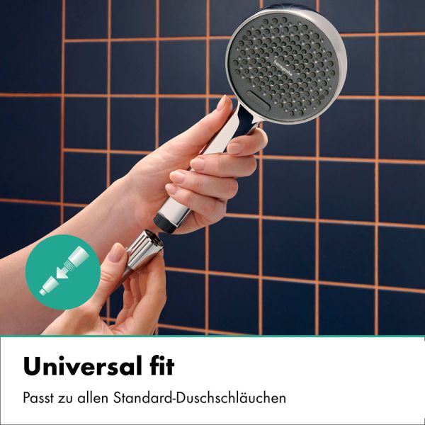 hansgrohe Activera Select S Handbrause 95 2 Strahlarten EcoSmart+ mit Booster, chrom