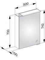 Vorschau: Keuco Royal L1 Spiegelschrank, Türanschlag LINKS, 50x74,2cm