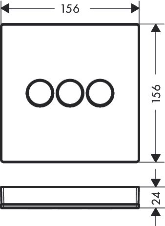 Hansgrohe ShowerSelect Ventil Unterputz für 3 Verbraucher, weiß/chrom