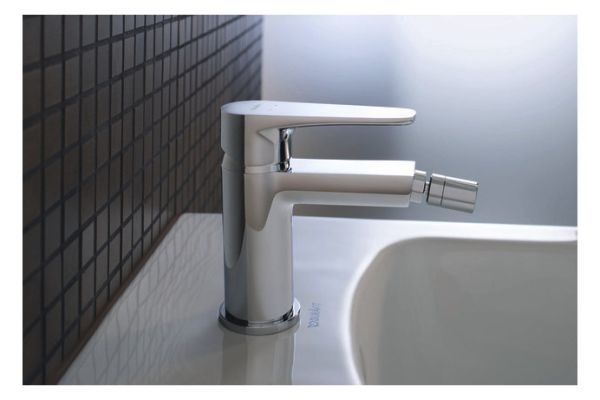 Duravit B.1 Einhebel-Bidetmischer mit Zugstangen-Ablaufgarnitur, chrom, B12400001010