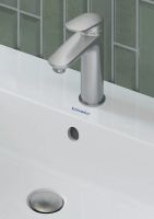Vorschau: Duravit Push-open Ventil, edelstahl gebürstet