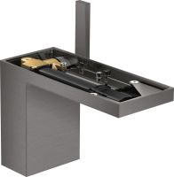 brushed black chrome