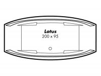 Vorschau: Polypex LOTUS 2000 Oval-Badewanne 200x95cm