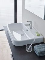 Duravit Happy D.2 Waschtisch rechteckig 80x50,5cm, mit Hahnloch und Überlauf, weiß 2318800000