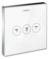 Hansgrohe ShowerSelect Ventil Unterputz für 3 Verbraucher, weiß/chrom