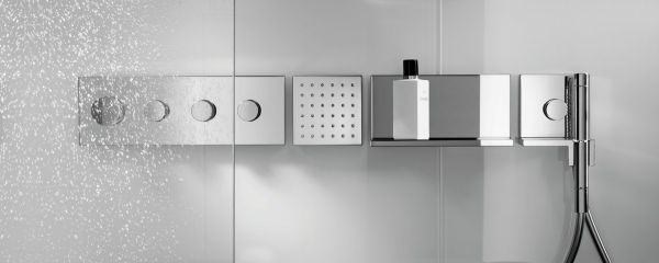 Axor ShowerSolutions Thermostatmodul 360/120 Square Unterputz, für 3 Verbraucher, eckig