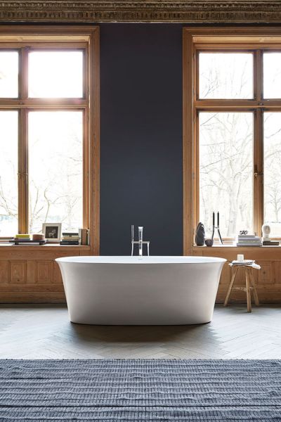 Duravit White Tulip freistehende Badewanne oval 180x90cm, weiß