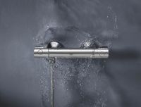 Vorschau: Grohe Grohtherm 800 Thermostat-Brausebatterie, Wandmontage, chrom 34558000