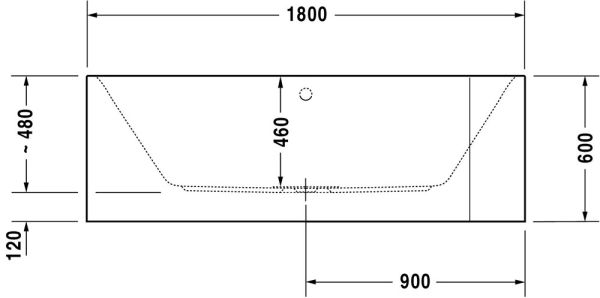 Duravit Happy D.2 Eck-Badewanne 180x80cm Ecke links, weiß