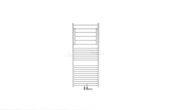 Zehnder Zeno Wing Design-Heizkörper mit ausklappbarer Handtuchablage, Warmwasserbetrieb, weiß