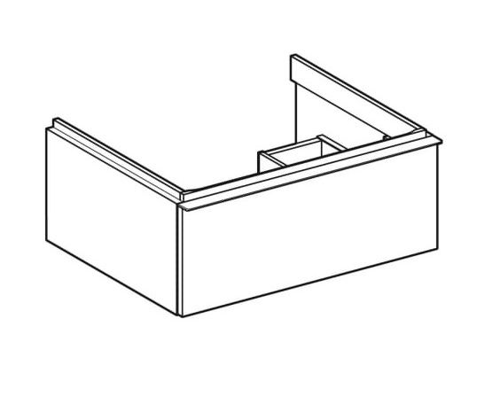 Geberit iCon Unterschrank für Waschtisch mit 1 Schublade, Breite 60cm